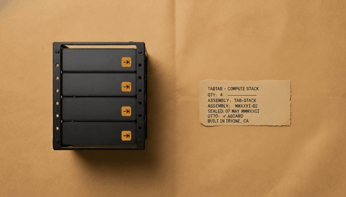 Tab·Stack — dedicated AI hardware, sealed at the Bench in Irvine